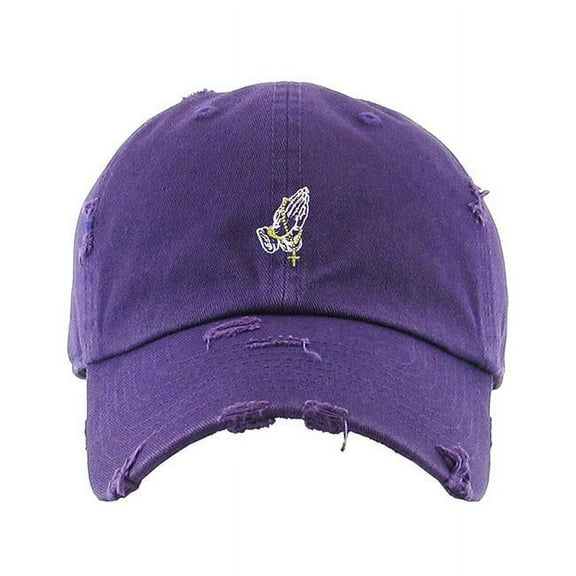 Praying Hands Rosary Vintage Dad Hat