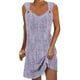 thumbnail image 1 of Vestido de Verano para las Mujeres Impreso sin Mangas Cuello en V, Fluido Casual Y Moda Vestido sin Mangas para las Mujeres, 1 of 5