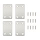 thumbnail image 5 of unbranded 12Ud De Hierro Rectas Resistentes Para Muebles Acero Inoxidable Plateado, 5 of 8