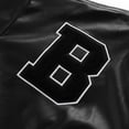 thumbnail image 4 of Jdlsppl Women's Cute Crop Coat Faux Leather PU Jacket Long Sleeve Vintage Fitted Fashion Cropped Top Black Medium, 4 of 4
