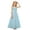 G10-Light Blue, variant on Rhuody Girls Dresses Elegant Strappy Long Formal Dress Tiered With Gentle A Line Skirt Sleeveless Party Gown Adorable Clothing