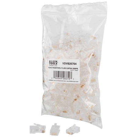 Klein Tools Rj45 Cat6A Utp Pass Thru Plug 200Pk price history on PriceWatchPro