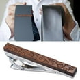 thumbnail image 5 of Men Tie Bar Clip Metal Walnut Necktie Clips for Daily Life Shirts Decor Square Square Triangle, 5 of 8