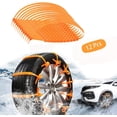 thumbnail image 1 of Lote de 12 cadenas de nieve antidérapantes universales para automóvil, 1 of 5