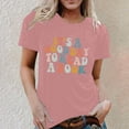 thumbnail image 2 of XIAONU Womens Book Lover Letter Print T-Shirt Short Sleeve Crew Neck Pullover Tee Soft Retro Literary Casual T-Shirts, 2 of 4