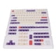 thumbnail image 1 of Teclas PBT de 128 teclas, colores vivos, PBT duradero, resistente a la decoloración, fácil instalación, teclas para teclado mecánico, color ciruela, 1 of 14