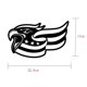 thumbnail image 3 of Pegatinas de pared de espejo 3d Decoración de del águila patriótica de material acero-arte de de la cabeza del pájaro para , , regalos antiguos Fanmusic Pegatinas de pared de espejo 3d, 3 of 7