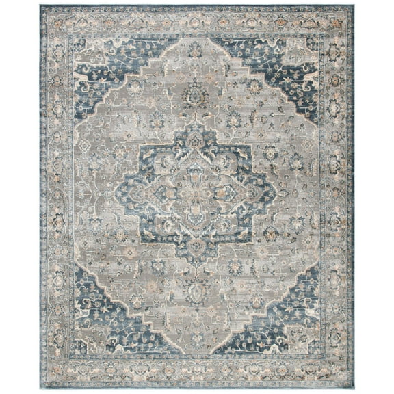 SAFAVIEH Cosmopolitan Richard Floral Bordered Area Rug, Cream/Blue, 8' x 10'
