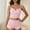 Pink, variant on Goodtrade8 Sleepwear for Women Soft 2 Piece Sleeveless Petite V-Neck Casual Solid Color Ladies Pjs