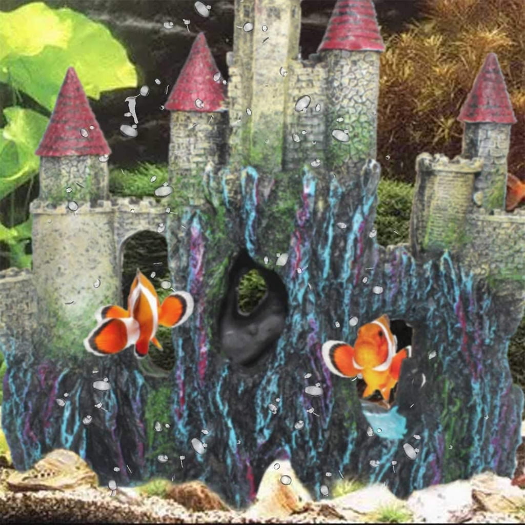Aquarium Resin Decoration for Fish for Tank European Castle Ornaments Pet Suppli