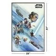 thumbnail image 3 of Star Wars: Episode IX - The Rise Of Skywalker - Framed Movie Poster (Rey & Friends - Version 2) (Size: 24" X 36") (Antique Copper / Gold Aluminum Frame), 3 of 6