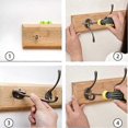 thumbnail image 3 of 10 Pieces Black Vintage Wardrobe Hooks, Wall Hooks Metal Hook Coat Hooks, 3 of 4
