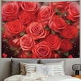 thumbnail image 2 of Fenyluxe Red Rose Photography Backdrop Floral Wall Valentine's Day Wedding Bridal Mother's Day Birthday Party Decor 60x50inch, 2 of 6