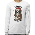 thumbnail image 2 of Merry Slothmas Long Sleeve Shirt Unisex Large White, 2 of 5