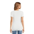 thumbnail image 5 of Time and Tru Maternity Essentials Non Shirred Tee, Sizes S-XXL, 5 of 6