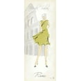 thumbnail image 2 of Tillmon, Avery 15x32 White Modern Wood Framed Museum Art Print Titled - Fashion Lady IV, 2 of 4