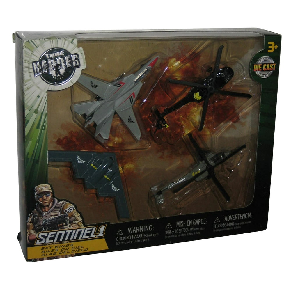 True Heroes Sentinel 1 Die Cast Sky Wings 4 Pack Helicopters Toy Set ...