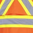 thumbnail image 4 of Pioneer Heavy-Duty Waterproof High Visibility Long Coat, Liberal Fit with Full Back Vent, Orange, M, V1081450-M, 4 of 7
