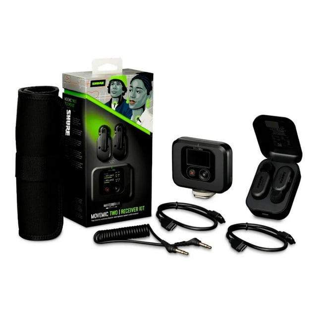 Lavalier Dual MV-TWO KIT SHURE para Cámara Smartphone Recargable Inalámbricos
