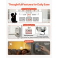 thumbnail image 6 of VEVOR Keyless Entry Door Lock with Handle, Electronic Lever Door Handle with Keypad, Customizable User Codes, Keyed Entry, Auto Lock, Anti-Peeking Password, Backlit Keypad, for Home, Satin Nickel, 6 of 9