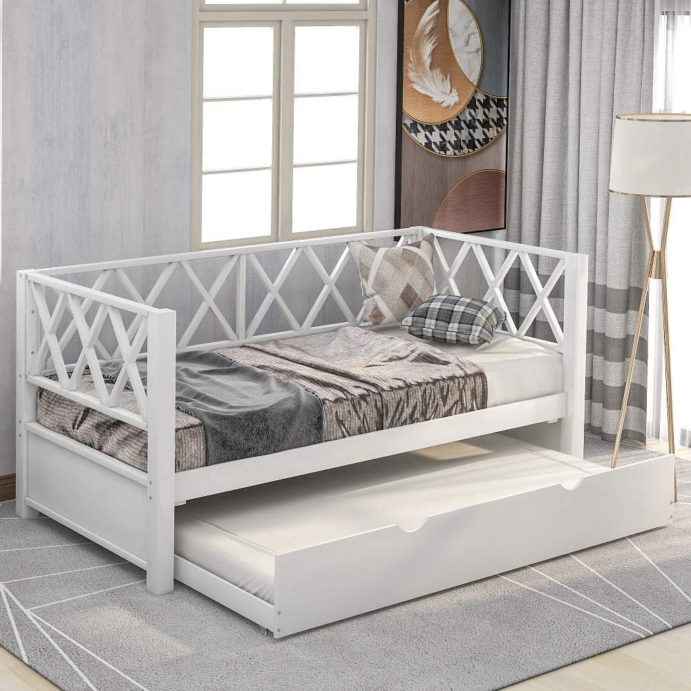 Churanty Wood Daybed With A Trundle, Daybed Frame Parts