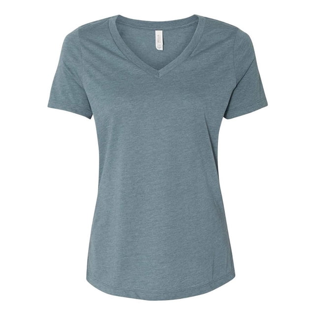 T-Shirt Décontracté à Manches Courtes Col en V pour Femmes