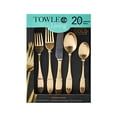 thumbnail image 3 of Towle Vivant 20 Pièces Ashwell Or Forgé Couverts en Acier Inoxydable, Service de 4, 3 of 3