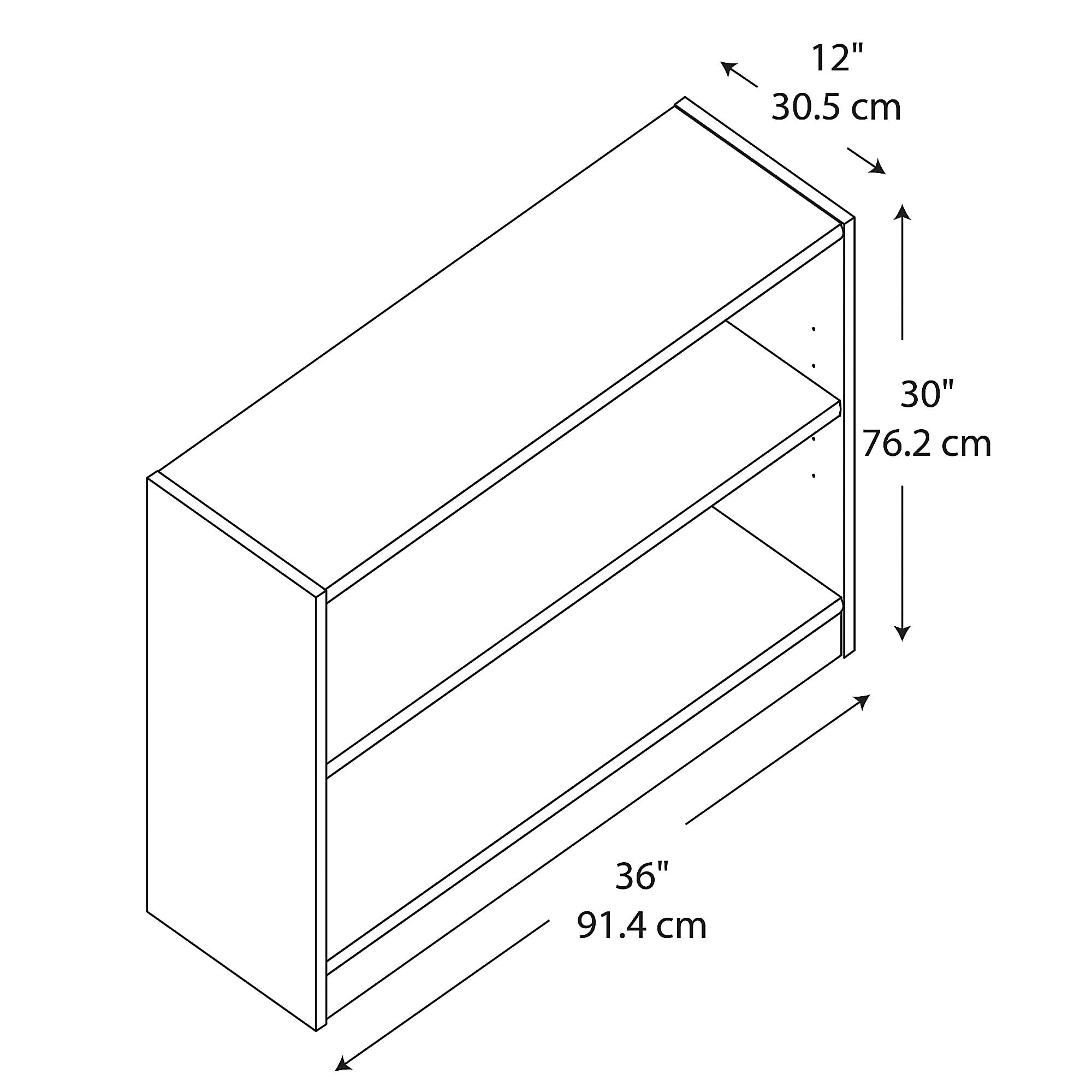 Bush Furniture Universal 2 Shelf Bookcase