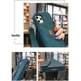 thumbnail image 4 of Wallet Case Compatible with iPhone 14 Pro, Cute Light Luxury Bag Design, Purse Flip Card Pouch Cover Soft Silicone Case with Handstrap Long Shoulder Strap (Dark Green, iPhone 14 Pro), 4 of 14