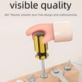 thumbnail image 6 of Educational Screw-Tightening Busy Board, Activity Board with Wooden Screwdriver Set, Fine Motor Skills Learning Toy for Hand-Eye Coordination & Focus Development for Kids Toddlers Preschool, 6 of 7