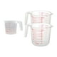 thumbnail image 1 of tazas medidoras de líquidos de 1000 ml y 250 ml, accesorio para hornear, herramienta de cocina, vaso medidor volumétrico de PVC con escala., 1 of 5