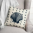 thumbnail image 3 of Creative Products Nautical Navy Shell 18 x 18 Spun Poly Pillow, 3 of 3