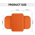 thumbnail image 2 of Upgraded Car Center Console Cover,Microfiber Leather Car Armrest Cover Cushion with 2 Storage Bags,Universal Car Armrest Storage Box Car Interior Accessories for Most Cars (Orange), 2 of 11