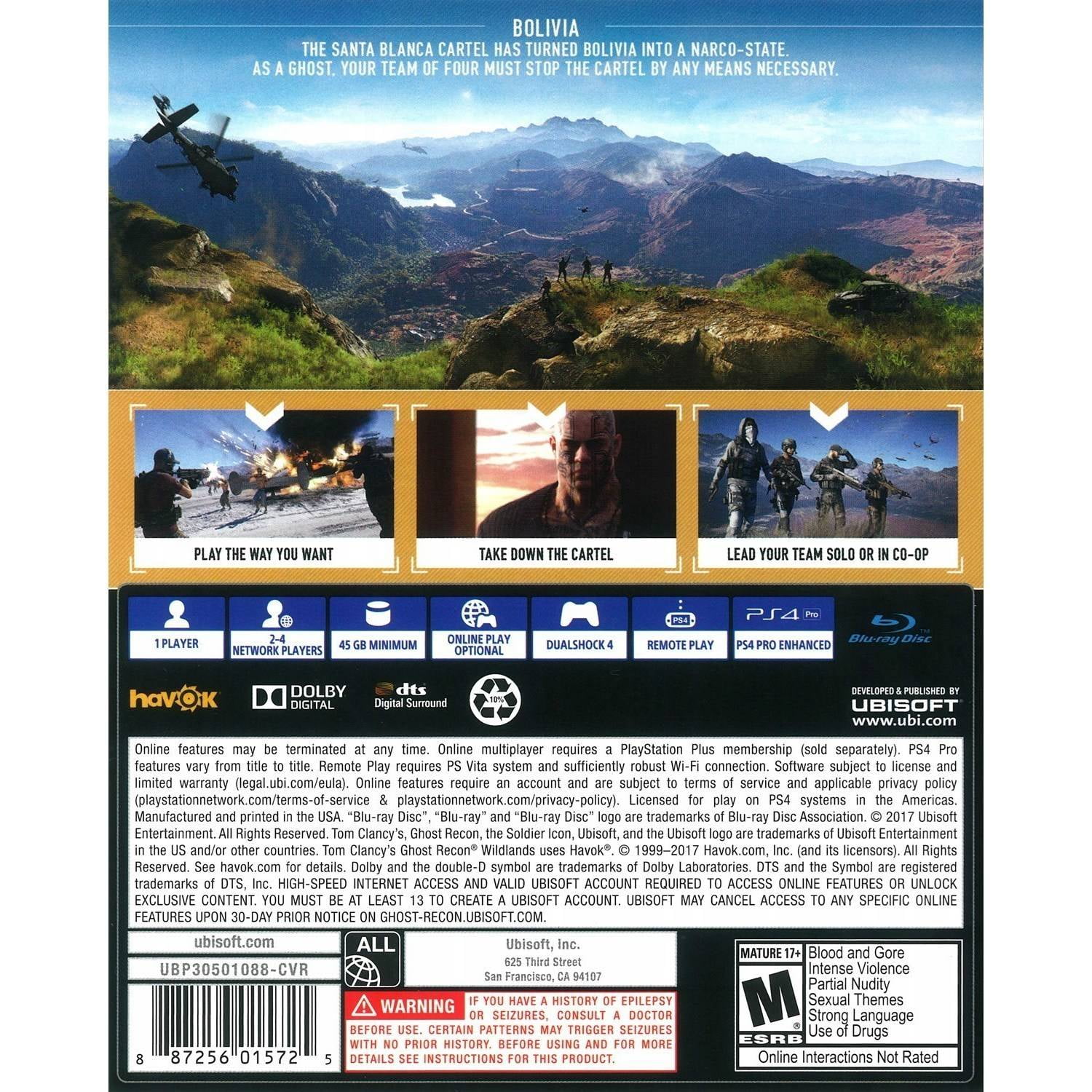 skylle forbruger magnet Tom Clancy's Ghost Recon: Wildlands, Ubisoft, PlayStation 4 - Walmart.com