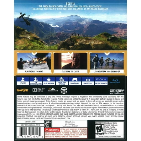 Tom Clancy's Ghost Recon: Wildlands, Ubisoft, PlayStation 4