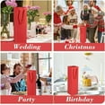 thumbnail image 3 of HRX Package Wine Tote Christmas Gift Bags for 1 Bottle, 12PCS Sturdy Paper Wine Gift Bags with Handles for Christmas, Party, Shopping, Halloween(Red), 3 of 8