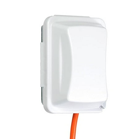 Single Outdoor Tv Outlet - Taymac MM410W Weatherproof Single Outlet Cover Outdoor Receptacle Protector
