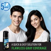 Nisha Shampoo Hair Color | Men & Women | 100% Grey Coverage in 5 Minutes | Original Black | 180mL / 6.09 Oz Bottle