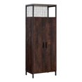 thumbnail image 2 of Pemberly Row Armoire de Rangement Moderne en Bois Manufacturé Noyer Riche, 2 of 14