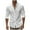 White, variant on JURANMO Mens Casual Cotton Shirts Long Sleeve Button Down Shirts Solid Color Stand Collar Shirts Deals of the Day White S