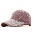 thumbnail image 3 of LinYooLi Rhinestone Baseball Cap Women Snapback Hats for Women Cap Adjustable Summer Mesh Sun Hats Bone Casquette Dad Hat Female, 3 of 6