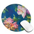 thumbnail image 2 of ZNDUO 2 Pack Round Mouse Pad Watercolor Flower Doodle 7.9" Small Non-Slip Rubber Gaming Mousepad Desk Mat for Home Office, 2 of 7