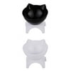2x Cat Single Elevated Bowls Raised Feeder Small Pet Puppy Kitten