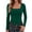 BQ19_Dark Green, variant on Womens Square Neck Long Sleeve Shirts 2026 Fall Winter Tops Soft Comfy Basic Tees Camel M