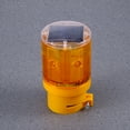 Masteelf 2pcs Solar Traffic Light Flashing Barricade Emergency Strobe