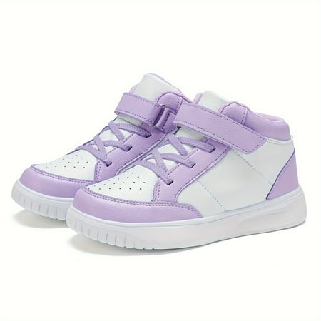 

Vibrant Solid Color Mid-Top Sneakers for Boys - Breathable Non-Slip Comfortable Skateboard Shoes for All Seasons with Easy Slip-On Design and Durable Outsole
