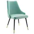 thumbnail image 4 of Modway Adorn Tufted Performance Velvet Dining Side Chair in Teal, 4 of 10