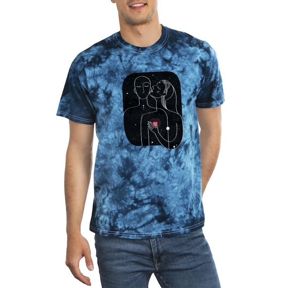 Couple Silhouettes Tie Dye Crystal Men -Image by Shutterstock, Male Medium