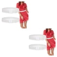 thumbnail image 3 of stanreset 2x White Dress To Impress With 100cm Long Elastic Waist Belt Buckle Fastening Included 100cm Long 2Set, 3 of 6