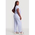 thumbnail image 2 of Women's Plus Size Striped Wide Leg Casual Pants, 2 of 4